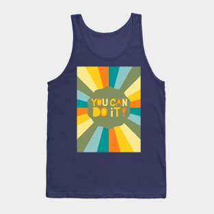 You Can Do It - Sunrise Retro Tank Top